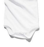 Promodoro Bio-Babystrampler in Reinweiß mit Druckknöpfen, White 50/56, E120K – Bild 5