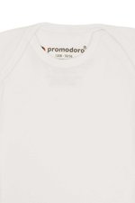 Promodoro Bio-Babystrampler in Reinweiß mit Druckknöpfen, White 50/56, E120K – Bild 6
