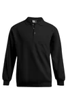 Promodoro Polo-Sweatshirt mit Polokragen und Elasthan, Black S, E2049N – Bild 3