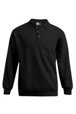 Promodoro Polo-Sweatshirt mit Polokragen und Elasthan, Black M, E2049N – Bild 3