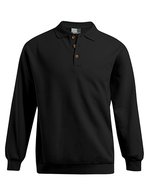 Promodoro Polo-Sweatshirt mit Polokragen und Elasthan – Black