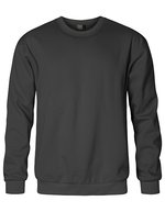 Promodoro Herren-Sweater 80/20 mit Rundhalsausschnitt, White S, E2199N – Grafite (Unito)
