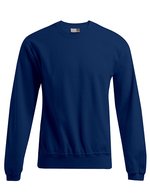 Promodoro Herren-Sweater 80/20 mit Rundhalsausschnitt, White S, E2199N – Blu navy
