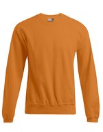 Promodoro Herren-Sweater 80/20 mit Rundhalsausschnitt, White S, E2199N – Arancione