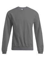 Promodoro Herren-Sweater 80/20 mit Rundhalsausschnitt, White S, E2199N – Acciaio Grigio (Unito)