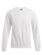 Herren-Sweater 80/20 mit Rundhalsausschnitt – White