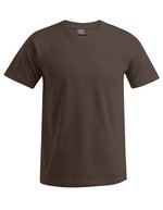 Promodoro Baumwoll-T-Shirt mit Elasthan-Kragen, White S, E3000 – Marrone
