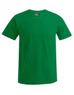 Promodoro Baumwoll-T-Shirt mit Elasthan-Kragen, White S, E3000 – Verde kelly