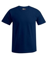 Promodoro Baumwoll-T-Shirt mit Elasthan-Kragen, White S, E3000 – Blu navy