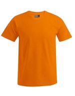 Promodoro Baumwoll-T-Shirt mit Elasthan-Kragen, White S, E3000 – Arancione