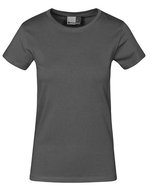 Promodoro Premium-T-Shirt 100% Baumwolle für Damen, Black S, E3005 – Acciaio Grigio (Unito)