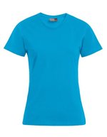 Promodoro Premium-T-Shirt 100% Baumwolle für Damen, Black S, E3005 – Turchese