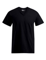 Premium V-Neck T-Shirt aus Baumwolle – Black