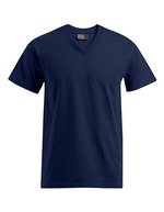 Promodoro Premium V-Neck T-Shirt aus Baumwolle, Steel Grey (Solid) XL, E3025 – Navy