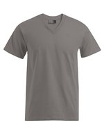 Promodoro Premium V-Neck T-Shirt aus Baumwolle, Steel Grey (Solid) XL, E3025 – New Light Grey (Solid)