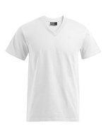 Promodoro Premium V-Neck T-Shirt aus Baumwolle, Steel Grey (Solid) XL, E3025 – White