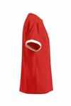 Promodoro T-Shirt mit Kontrast-Bündchen für Herren, Fire Red/White S, E3070 – Bild 5