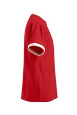 Promodoro T-Shirt mit Kontrast-Bündchen für Herren, Fire Red/White S, E3070 – Bild 5