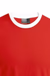 Promodoro T-Shirt mit Kontrast-Bündchen für Herren, Fire Red/White S, E3070 – Bild 6