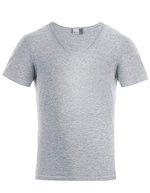 Promodoro Slim Fit V-Neck T-Shirt Baumwollmix – Sports Grey (Heather)