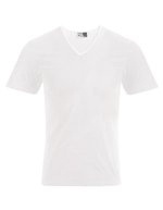 Promodoro Slim Fit V-Neck T-Shirt Baumwollmix – White