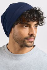 Promodoro Beanie aus Baumwolle mit Oeko-Tex Zertifikat, Navy One Size, E3088 – Bild 1