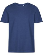 Promodoro Premium-T Organic aus Bio-Baumwolle für Kinder, White 140, E309 – Blu navy francese