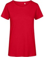 Promodoro T-Shirt aus Bio-Baumwolle für Damen, White XS, E3095 – Rouge feu