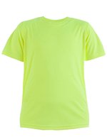 Promodoro Junior Performance-T-Shirt mit UV-Schutz, White 128, E352 – Safety Yellow