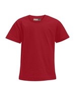 Promodoro Baumwoll T-Shirt, White 92, E399 – Rouge feu