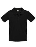 Promodoro Superior Polo mit Knopfleiste für Herren, Alaskan Blue XS, E4001 – Black