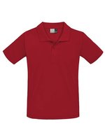 Promodoro Superior Polo mit Knopfleiste für Herren, Alaskan Blue XS, E4001 – Fire Red