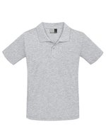 Promodoro Superior Polo mit Knopfleiste für Herren, Alaskan Blue XS, E4001 – Sports Grey (Heather)