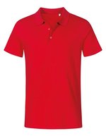Promodoro Baumwoll-Polo mit Knopfleiste, 180 g/m², Black S, E4020 – Fire Red