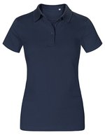 Promodoro Jersey Polo mit Knopfleiste für Damen, Black S, E4025 – Marine