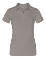 Promodoro Jersey Polo mit Knopfleiste für Damen, Black S, E4025 – Acier Gris