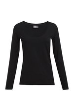 Promodoro Slim Fit Langarm-T-Shirt Schwarz für Damen, Black XS, E4085 – Bild 3