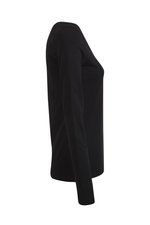 Promodoro Slim Fit Langarm-T-Shirt Schwarz für Damen, Black XS, E4085 – Bild 4