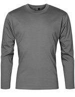 Promodoro Langarm-T-Shirt 100% Baumwolle für Herren, Royal XL, E4099 – Acier Gris (Uni)