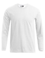 Promodoro Langarm-T-Shirt 100% Baumwolle für Herren, Royal XL, E4099 – Blanc