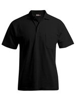 Promodoro Polo Pocket Shirt mit Brusttasche für Herren – Black