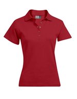 Promodoro Interlock-Polo mit schmalem Schnitt für Damen, Black S, E4250 – Rouge feu