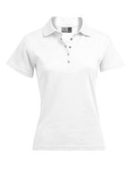Promodoro Interlock-Polo mit schmalem Schnitt für Damen, Black S, E4250 – Blanc