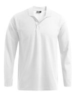 Promodoro Langarm-Poloshirt aus Baumwolle für Herren, White S, E4600 – Bianco