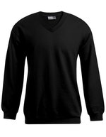 Promodoro V-Ausschnitt Pullover aus Baumwolle für Herren – Black