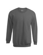 Promodoro Pullover aus Baumwolle mit Elasthan, White XS, E5099N – Graphite (Solid)
