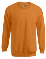 Promodoro Pullover aus Baumwolle mit Elasthan, White XS, E5099N – Orange