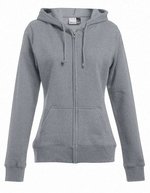 Promodoro Hoody Jacke 80% Baumwolle für Damen, Black XS, E5181 – Sports Grey (Heather)
