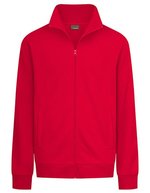 Promodoro Herrenjacke mit Stehkragen und Reißverschluss, Black S, E5290 – Fire Red
