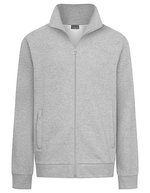 Promodoro Herrenjacke mit Stehkragen und Reißverschluss, Black S, E5290 – Sports Grey (Heather)